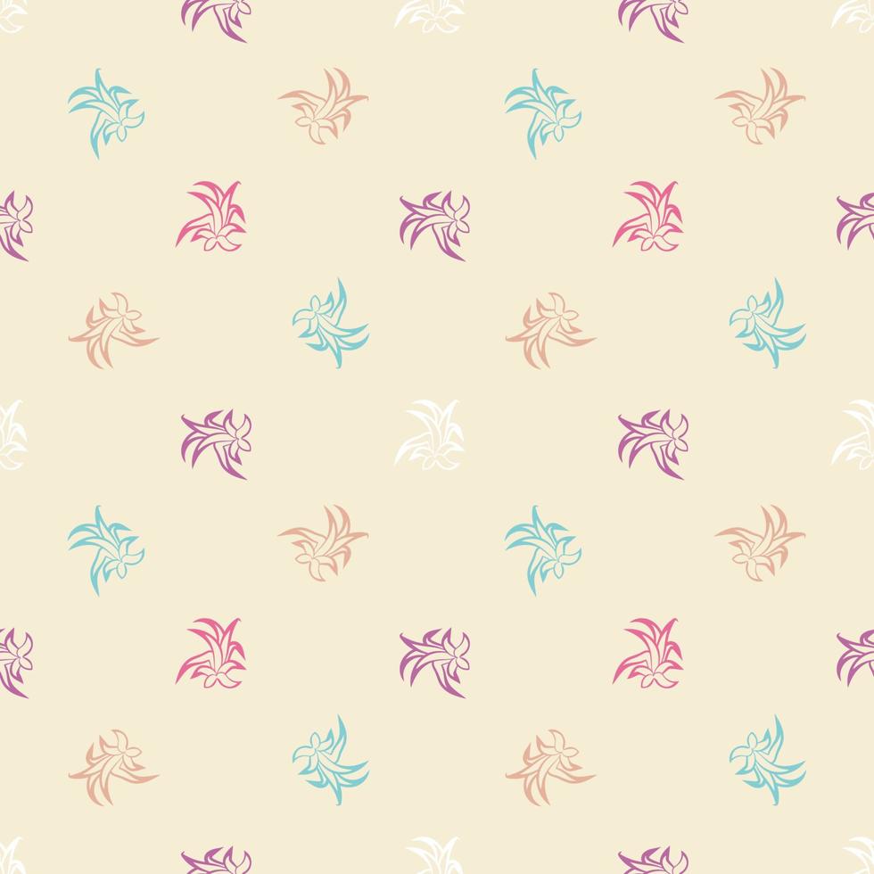 Seamless pattern with tropical, succulent plants, bushes. Floral ornament on a white background. vector