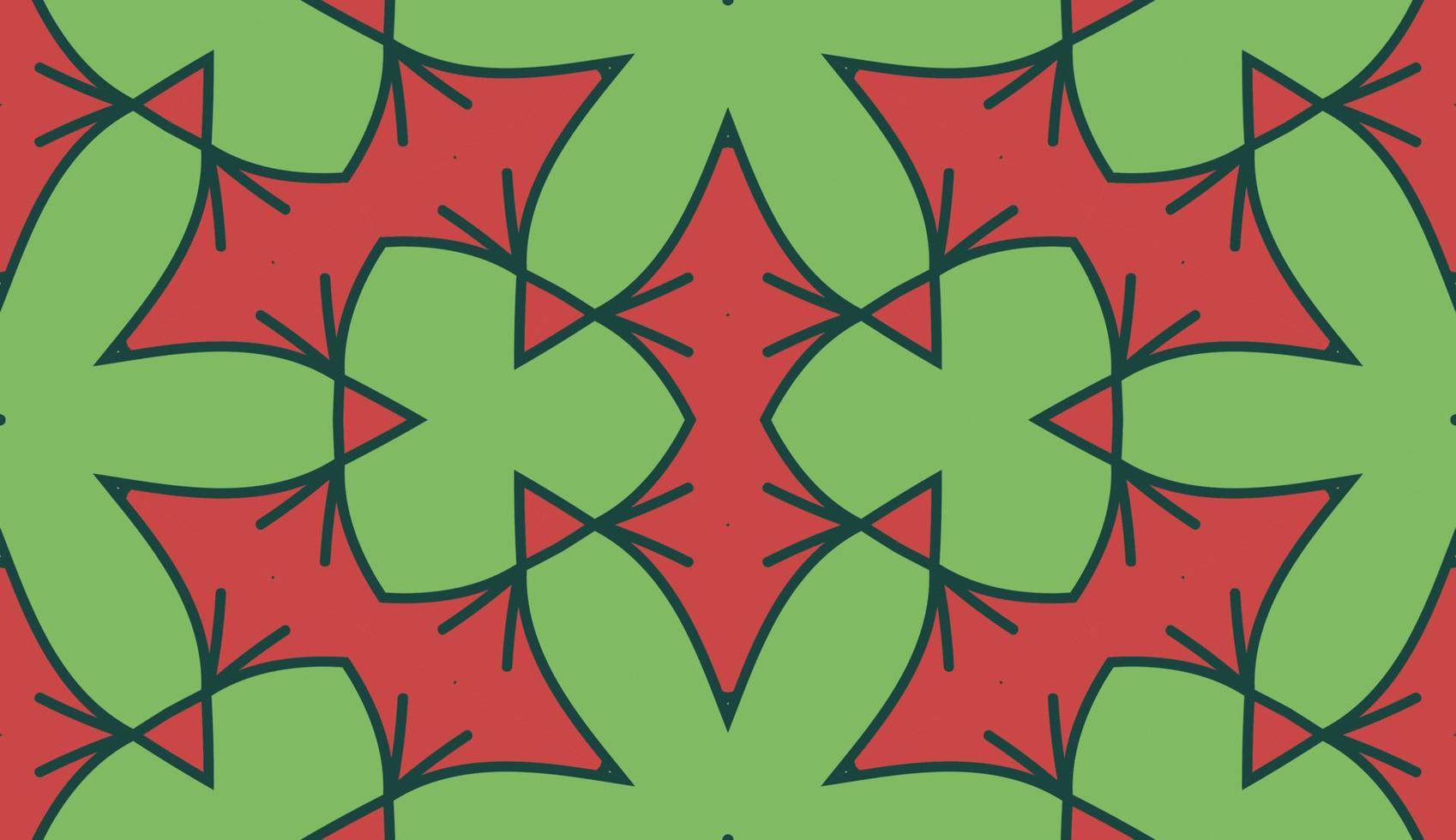Abstract colorful doodle geometric flower seamless pattern. Floral background. Kaleidoscope mosaic, geo tile of thin line ornament. vector