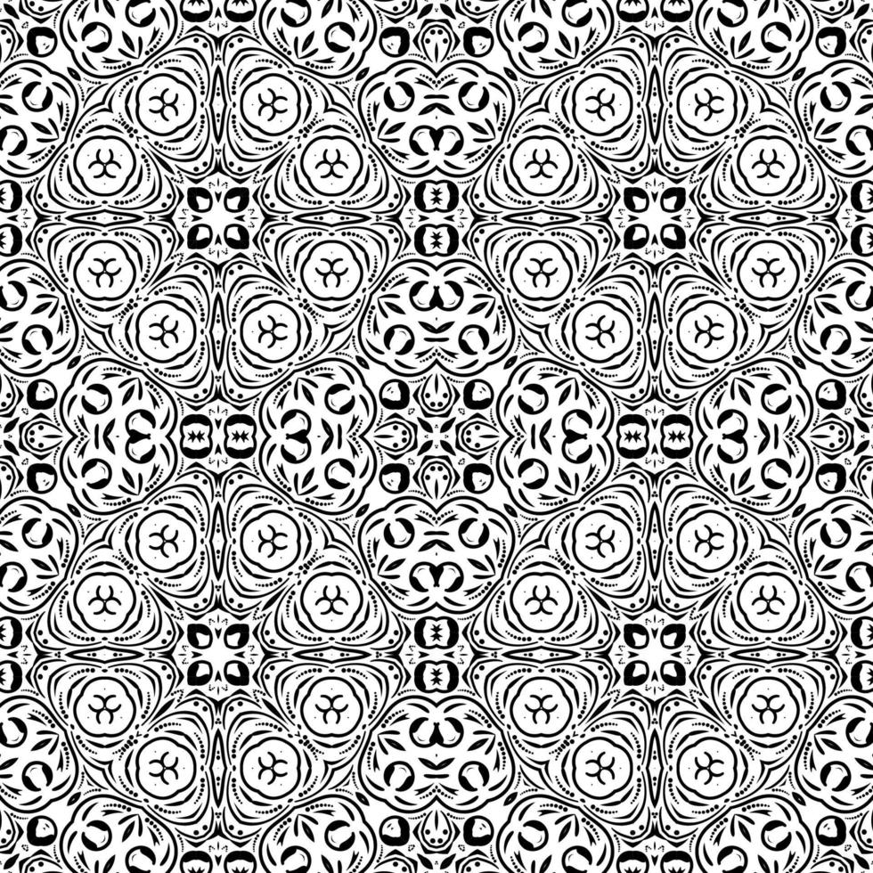 Abstract curly shapes seamless pattern. Swirl background. Ornamental backdrop. Cover, card. vector