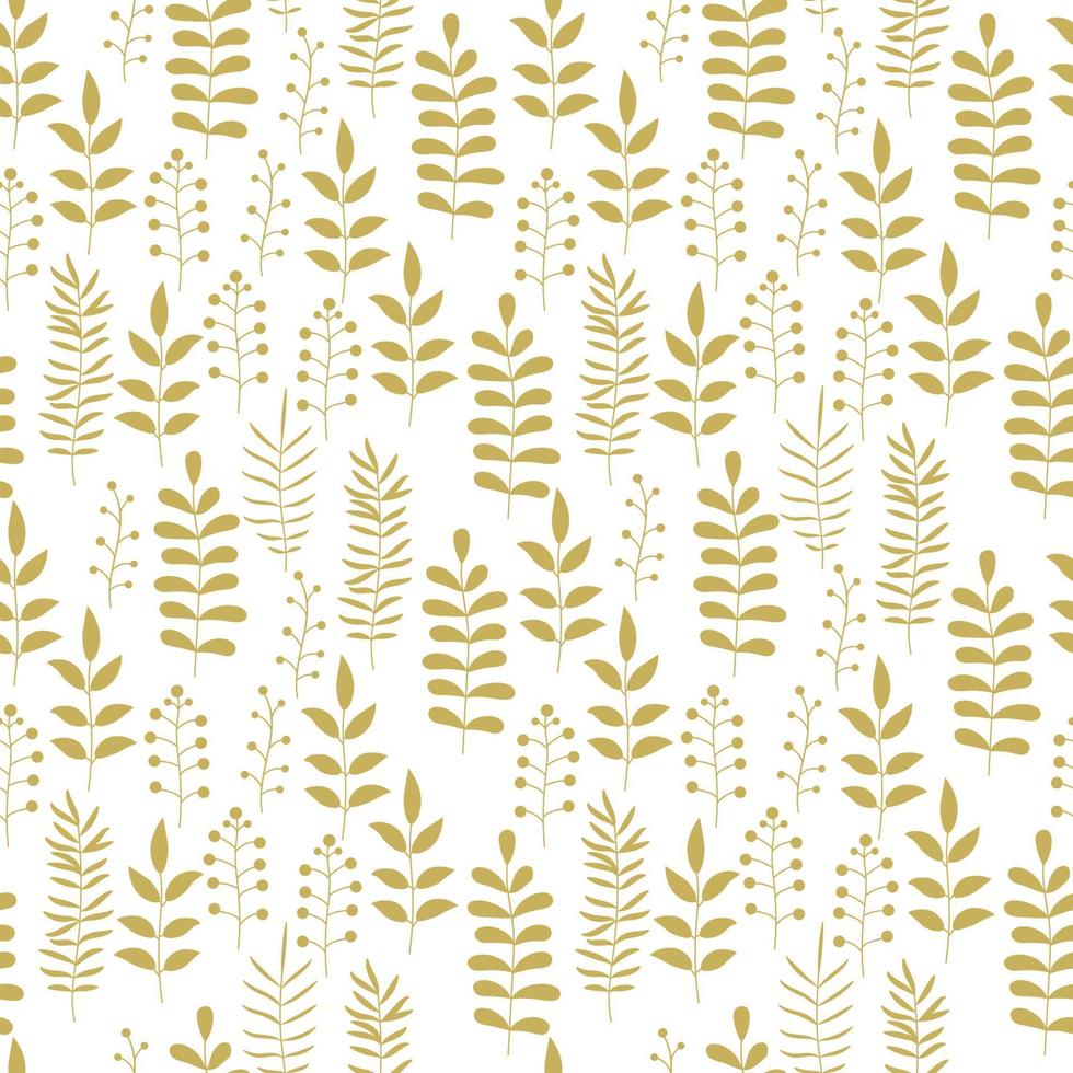 Tropical background with hand drawn palm leaves. Tropic seamless pattern. vector