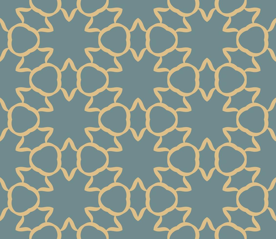 Abstract colorful doodle geometric flower seamless pattern. Floral background. Kaleidoscope mosaic, geo tile of thin line ornament. vector