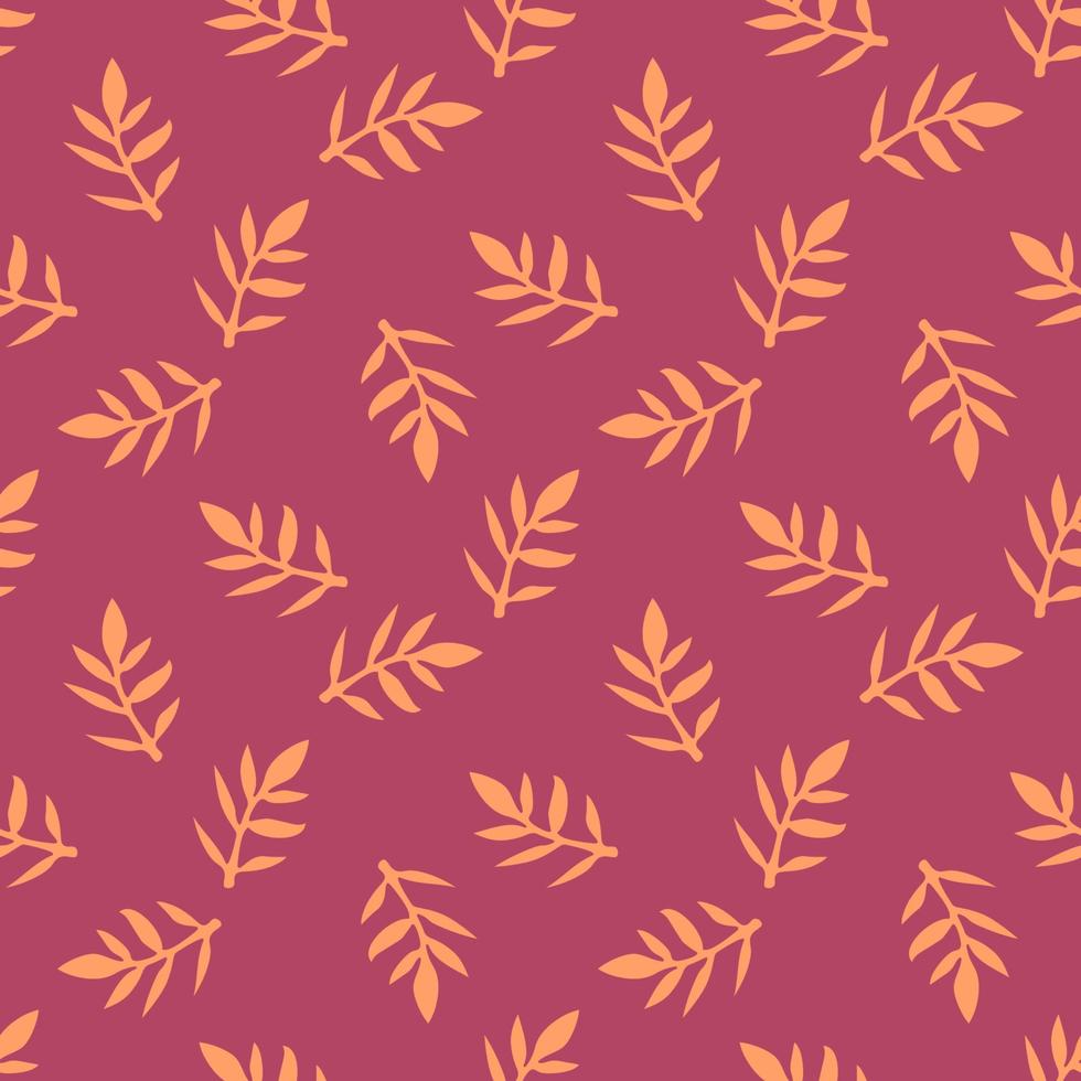 Tropical background with hand drawn palm leaves. Tropic seamless pattern. vector