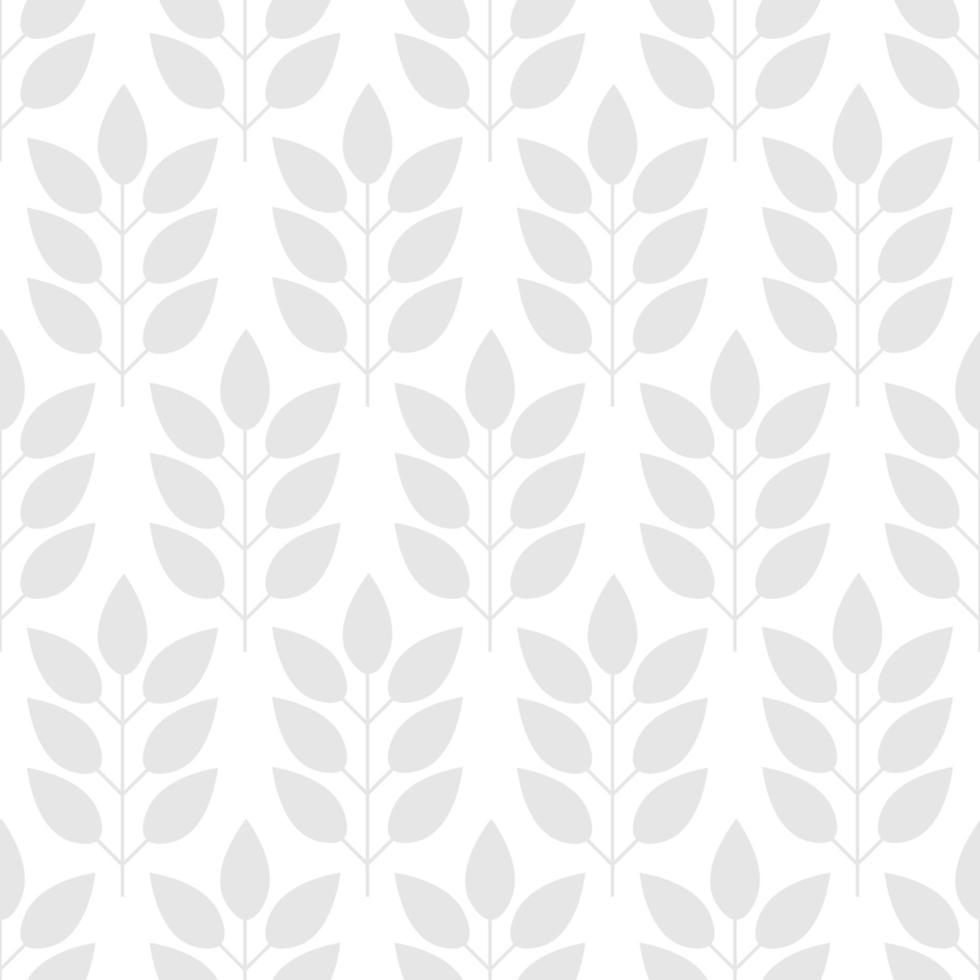 Floral seamless pattern with branches and leaves. vector