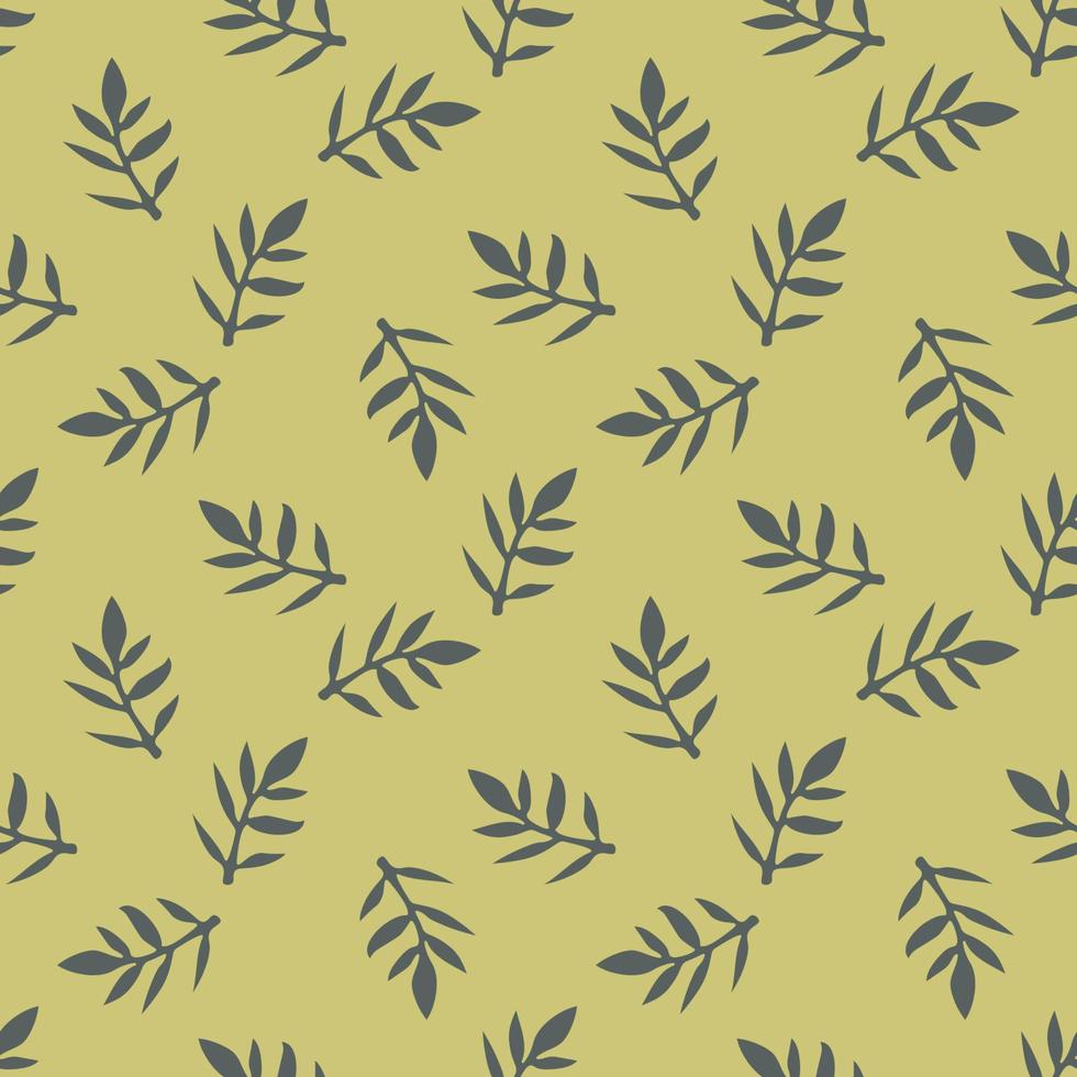 Tropical background with hand drawn palm leaves. Tropic seamless pattern. vector