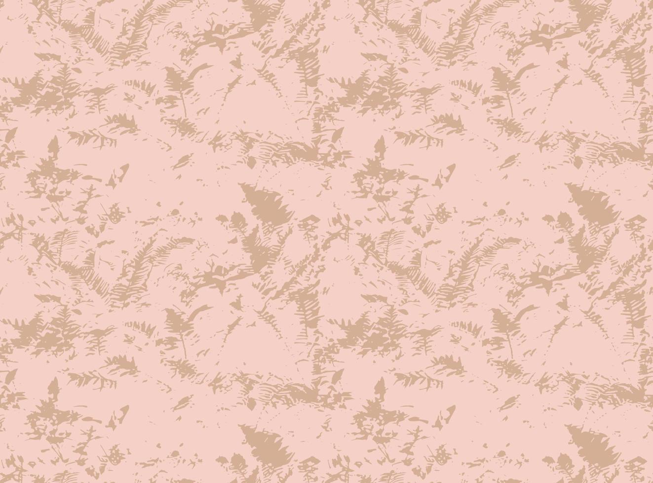 Fern seamless pattern. Grunge floral backdrop. Tropical botanical fern leaves. Botanical background. vector