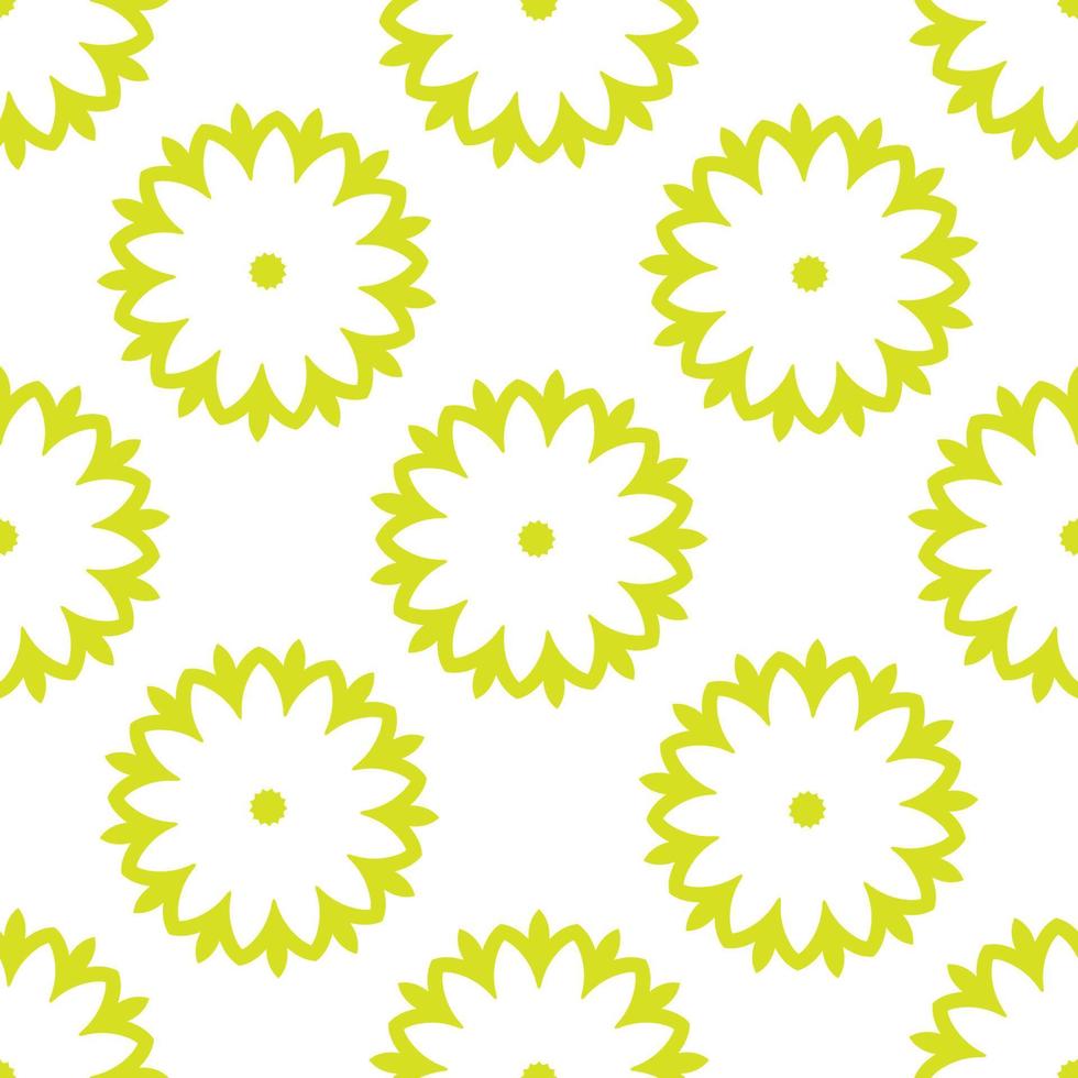 Cute flower seamless pattern. Floral background. vector