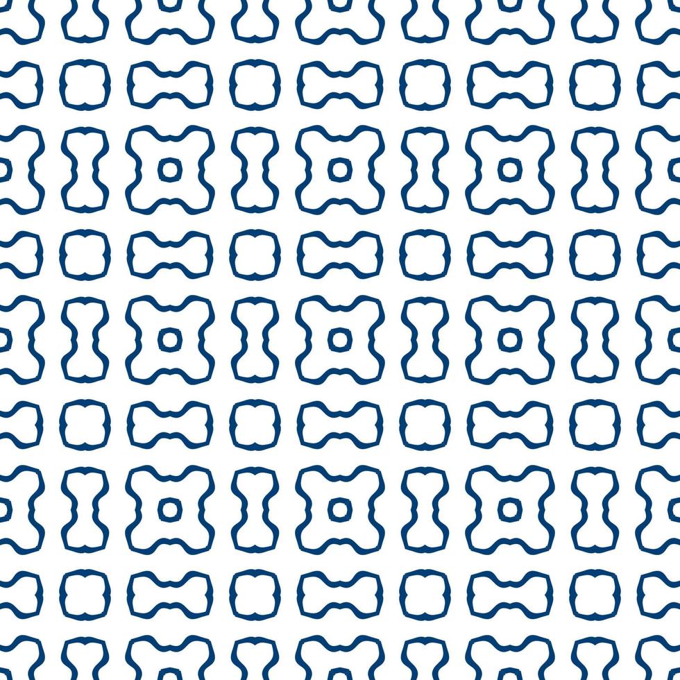 Abstract colorful doodle geometric flower seamless pattern. Floral background. Kaleidoscope mosaic, geo tile of thin line ornament. vector