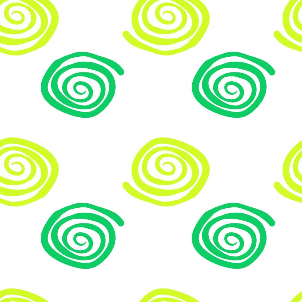 Abstract hand drawn doodle thin line wavy seamless pattern. Curly linear messy background. vector