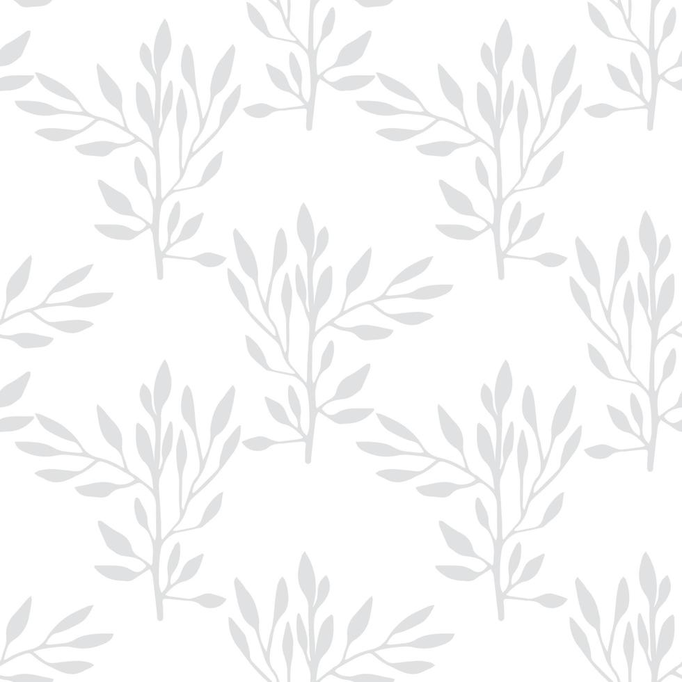 lindo dibujo animado garabato flor de patrones sin fisuras. fondo con plantas, hojas. papel de regalo, textil. vector