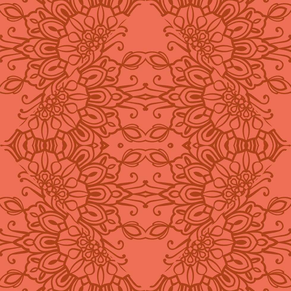 Abstract hand drawn doodle thin line wavy seamless pattern. Curly linear messy background. vector