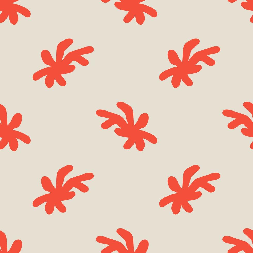 Matisse organic shapes, splashes seamless pattern. Fantasy creative background. Uneven shapes. vector