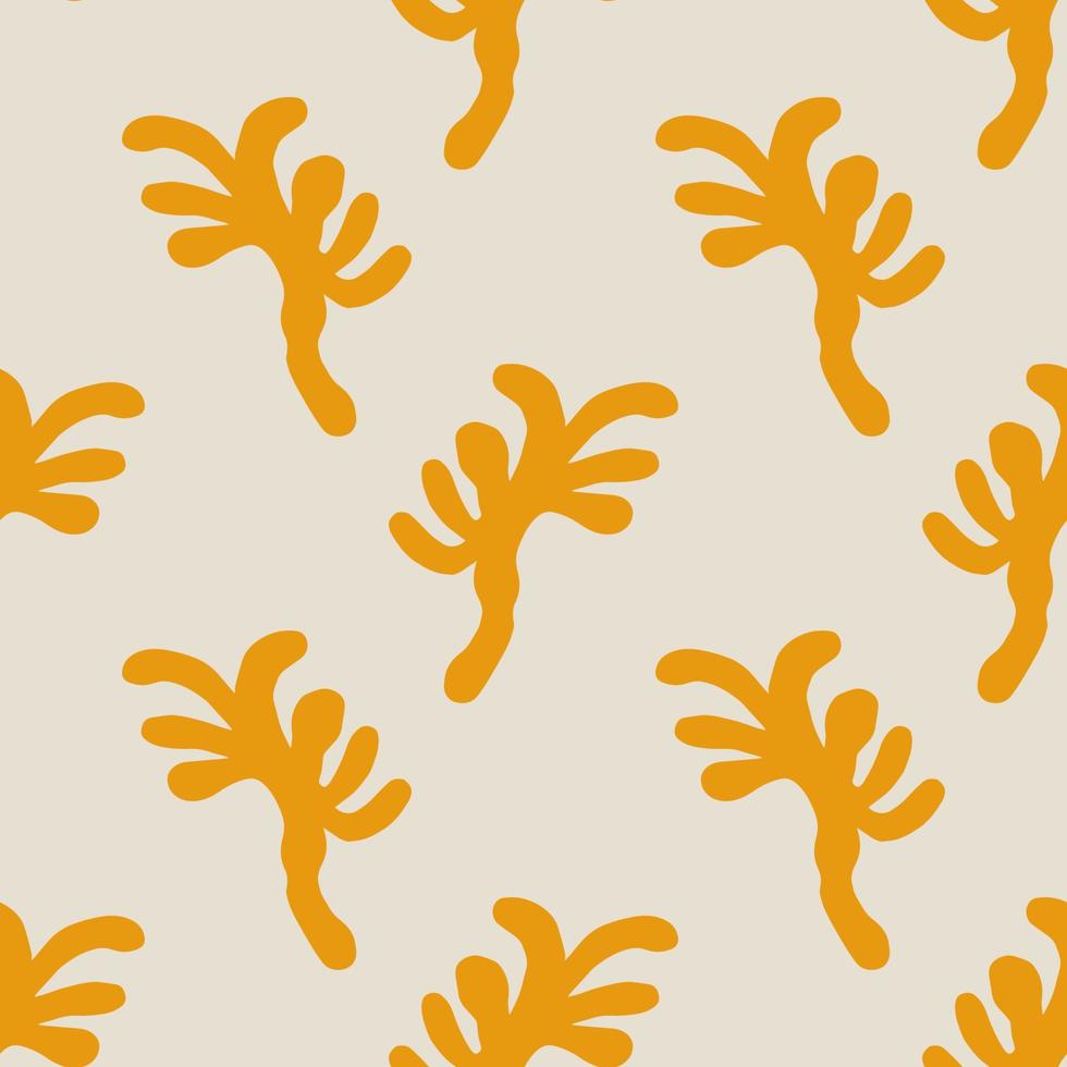 Matisse organic shapes, splashes seamless pattern. Fantasy creative background. Uneven shapes. vector
