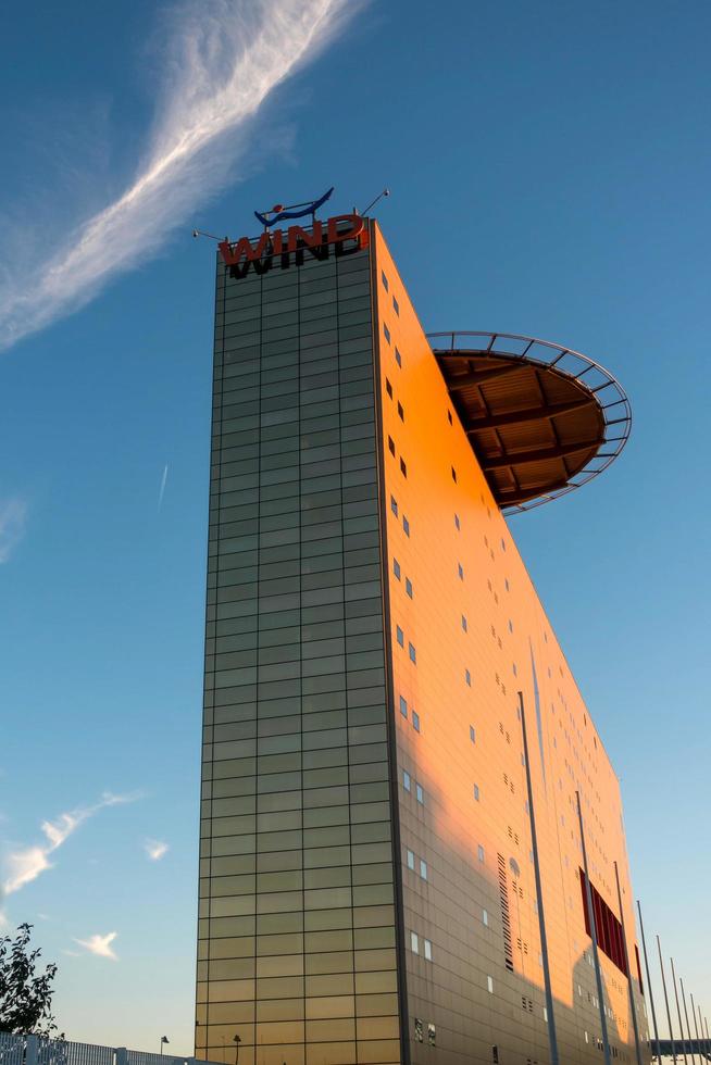 Milan, Lombardy, Italy, 2015. View of the Wind Building photo