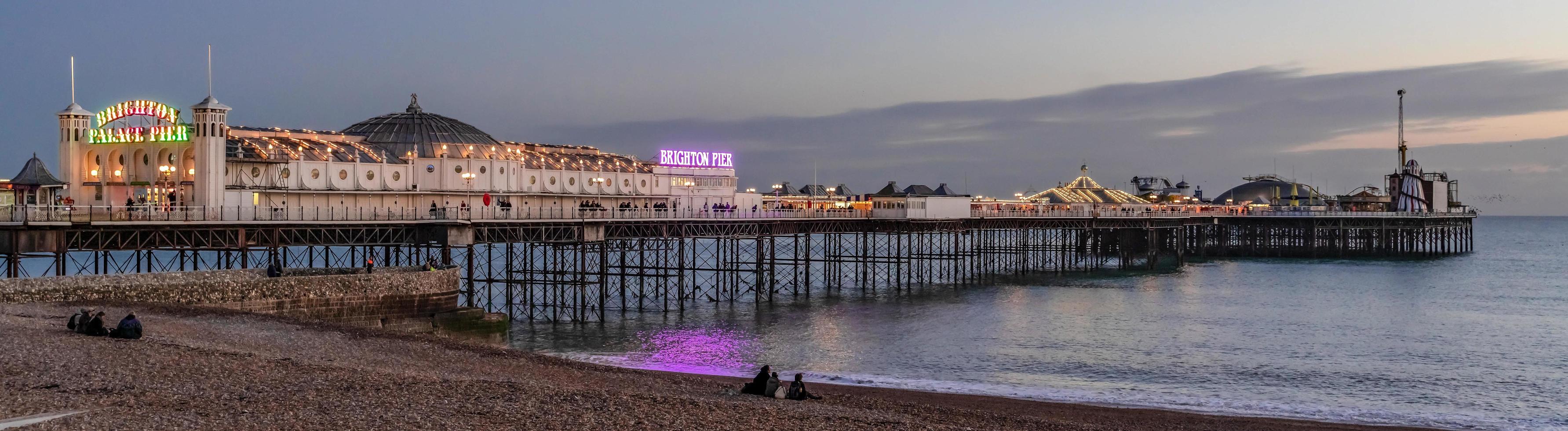 BRIGHTON, EAST SUSSEX, UK, 2019. View of the Pier photo