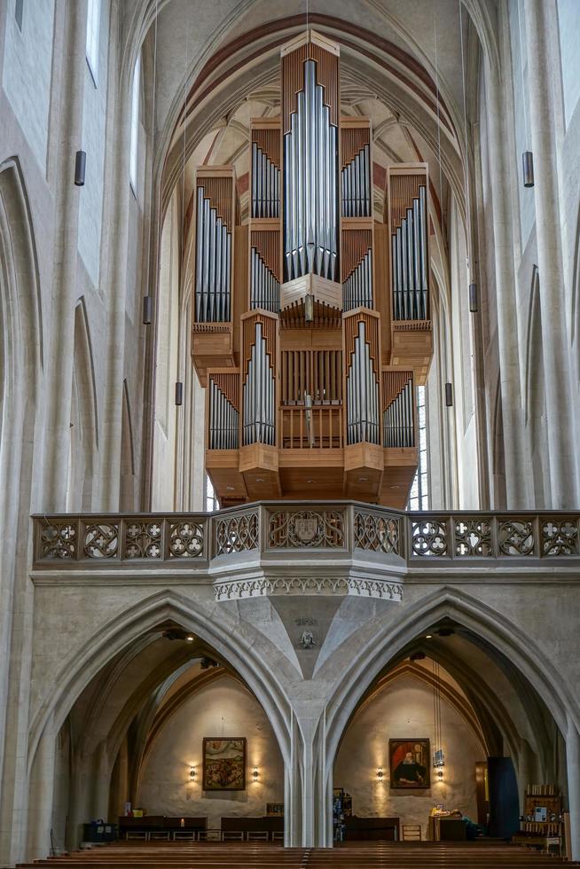 Rothenburg ob der Tauber, Northern Bavaria, Germany, 2014. Interior View of St James Church photo