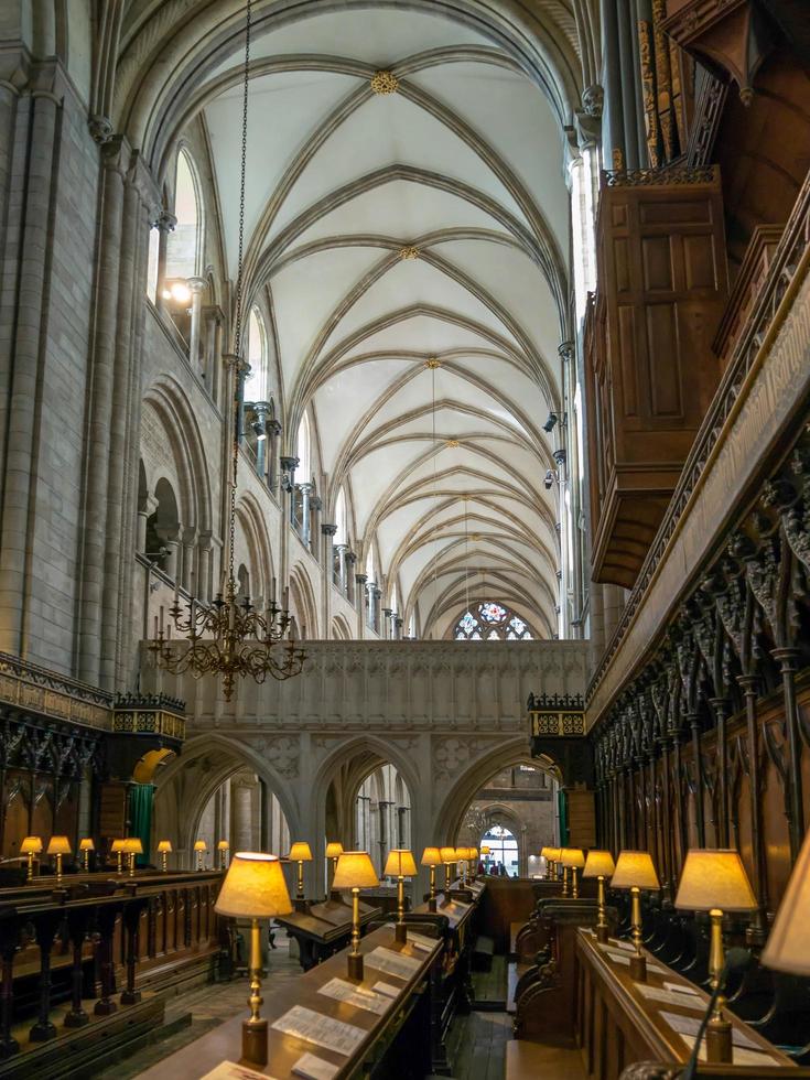 Chichester, West Sussex, Reino Unido, 2014. interior de la catedral de Chichester foto