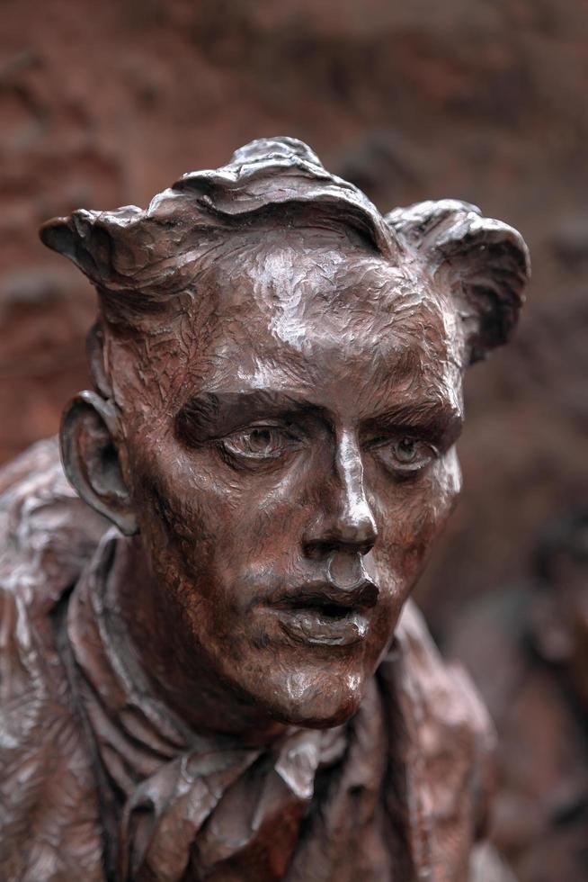 London, UK, 2012. Close-up of Part of the Battle of Britain Monument on the Embankment in London photo