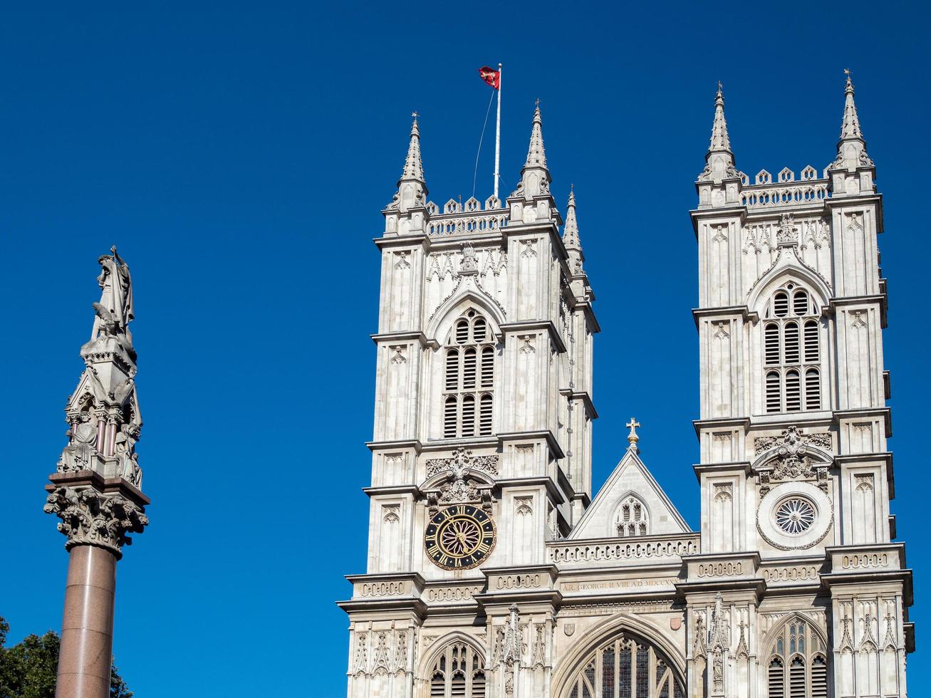 London, UK, 2016. View of the Exterior of Westminster Abbey photo