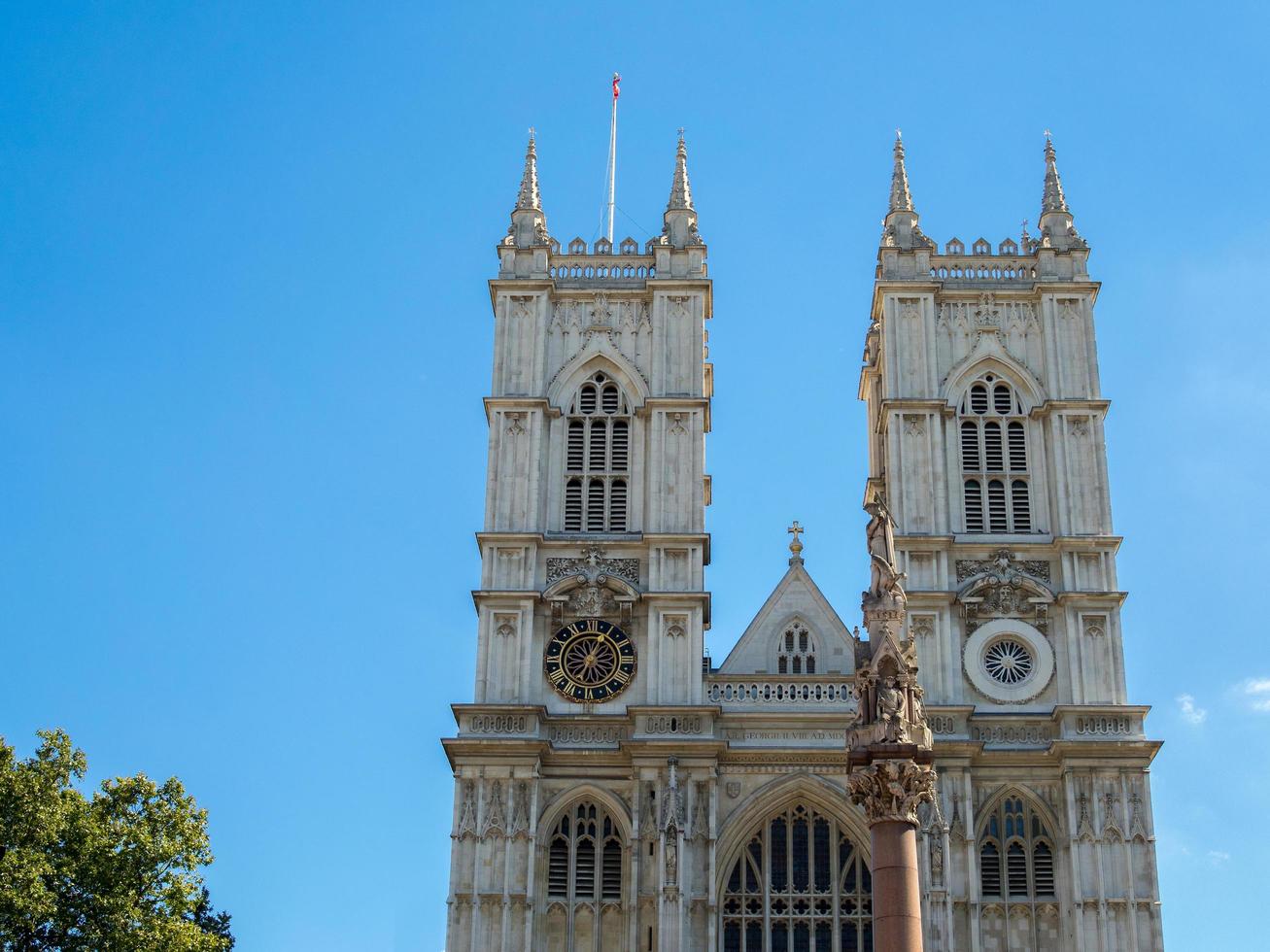 London, UK, 2016. View of the Exterior of Westminster Abbey photo