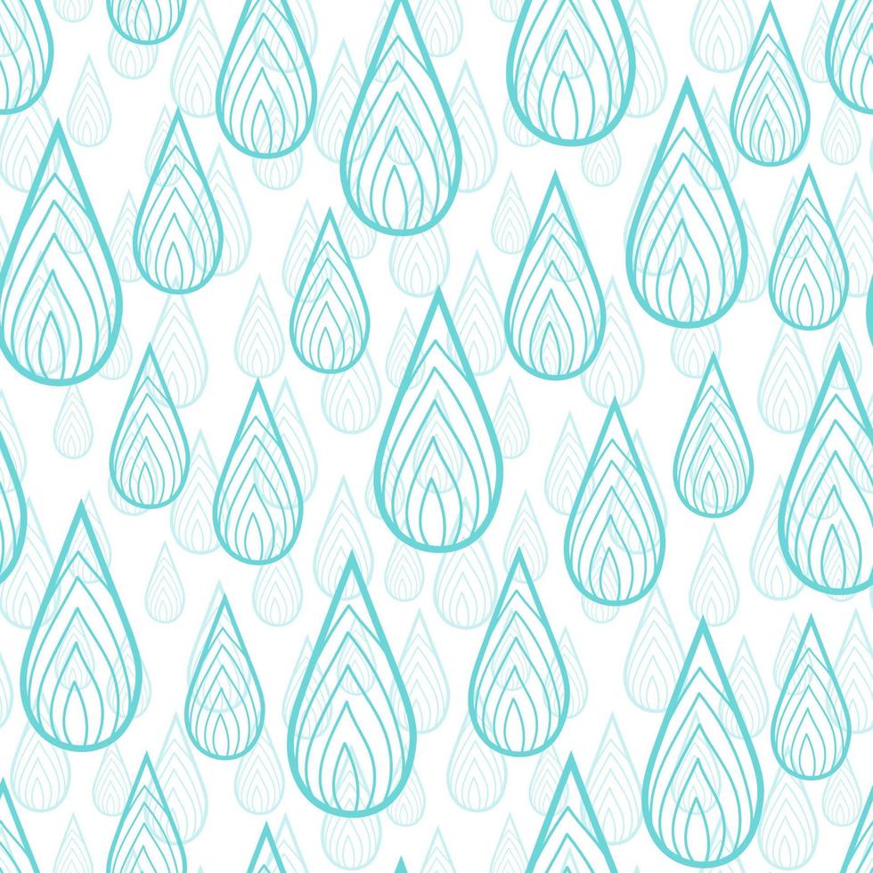 patrón transparente de colores con gotas de lluvia. vector
