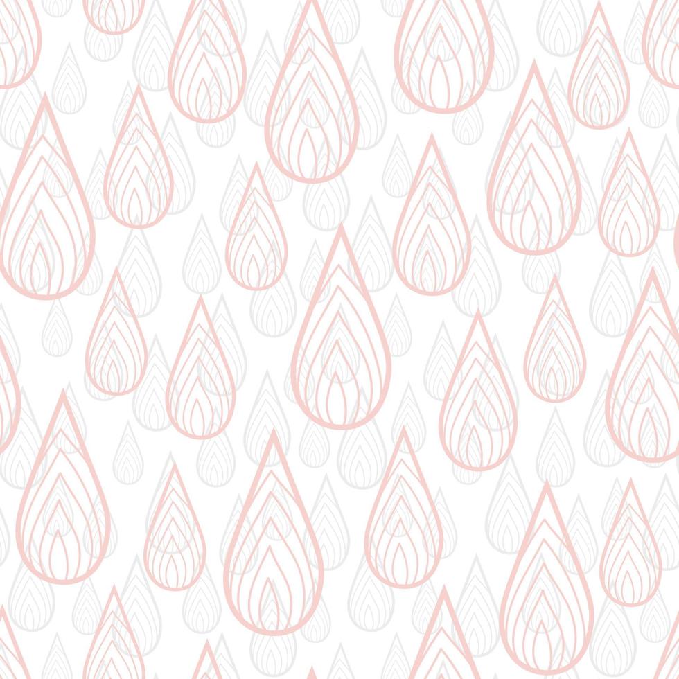 Colorful seamless pattern with rain drops. vector