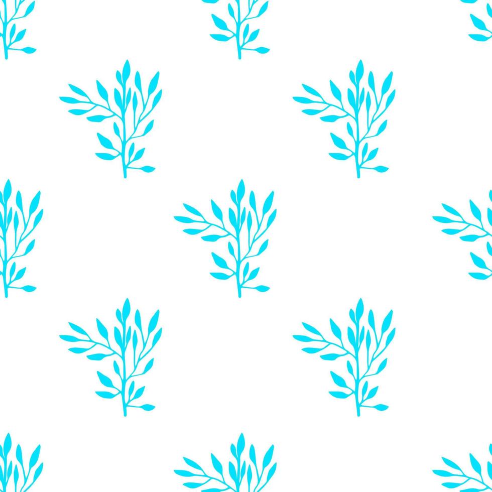 Tropical background with  hand drawn palm leaves on white. Tropic seamless pattern. vector