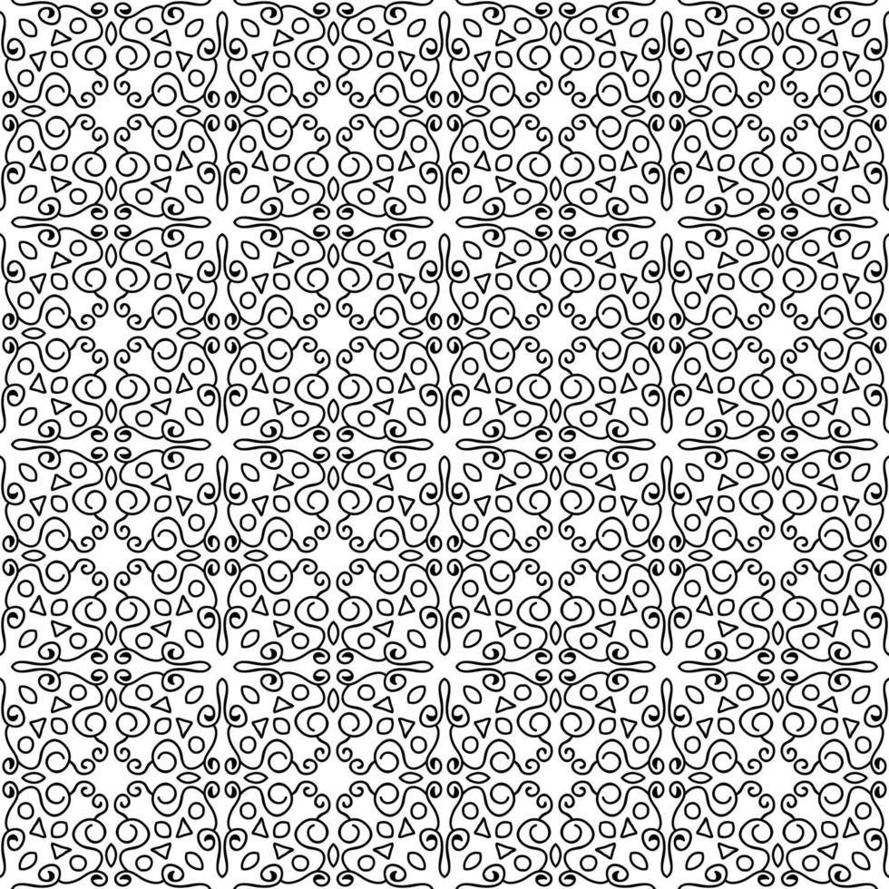 Abstract fantasy thin line seamless pattern. Geometric background. Creative wrapping paper. vector