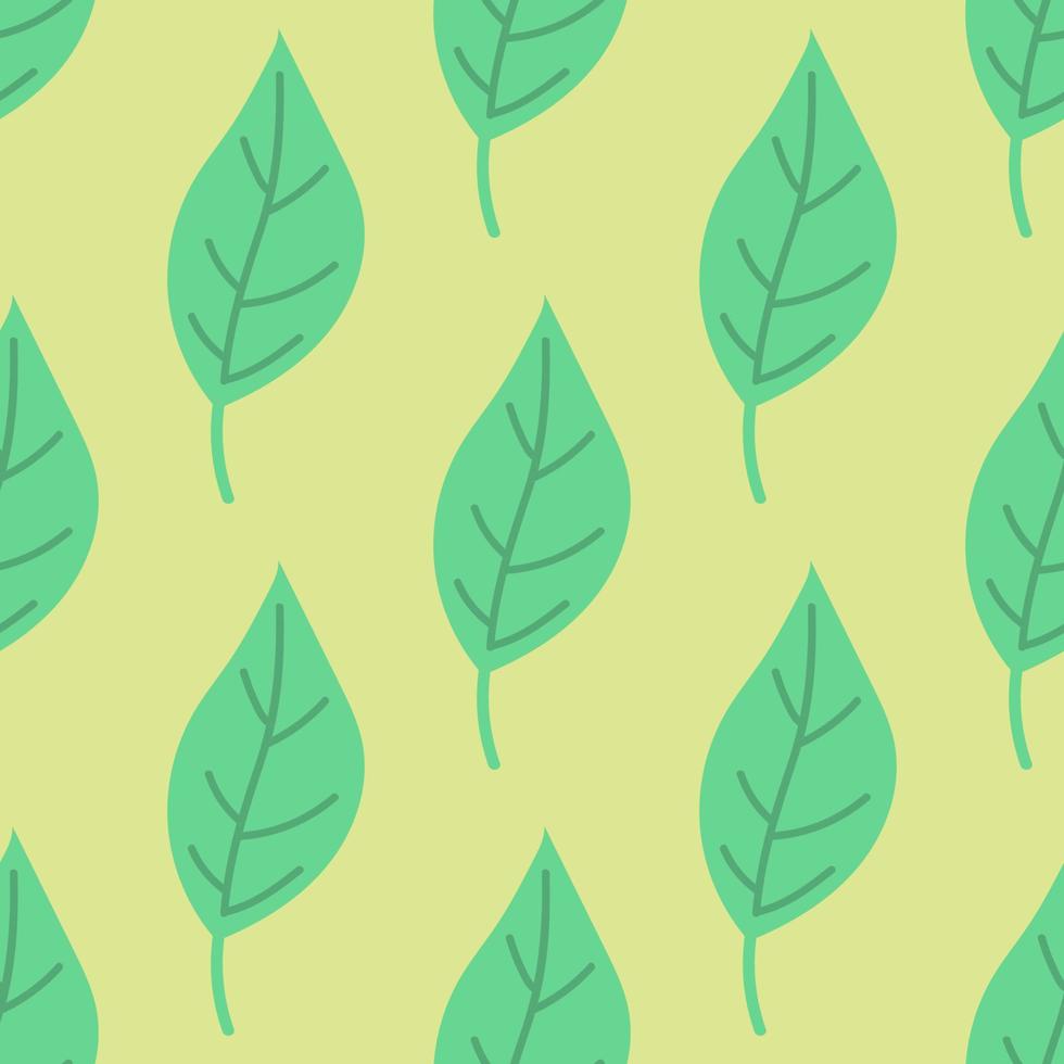 Seamless pattern with  leaves. Natural ornament background. vector