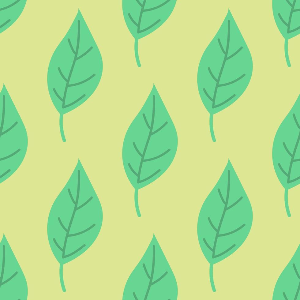 Seamless pattern with  leaves. Natural ornament background. vector