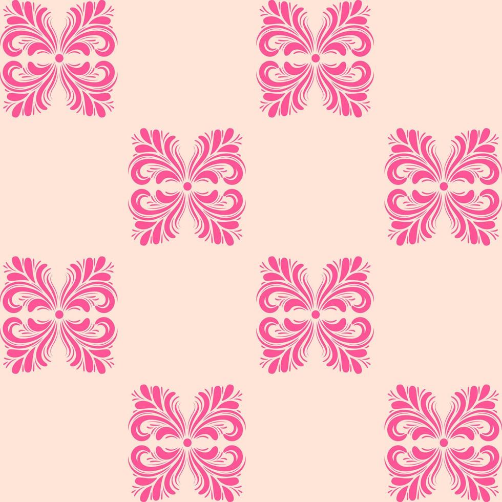 Seamless pattern with colorful fantasy doodle cartoon flowers, floral wrapping paper, background. vector