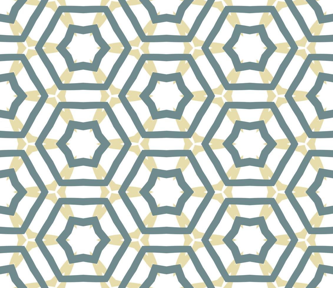 Abstract colorful doodle geometric flower seamless pattern. Floral background. Kaleidoscope mosaic, geo tile of thin line ornament. vector