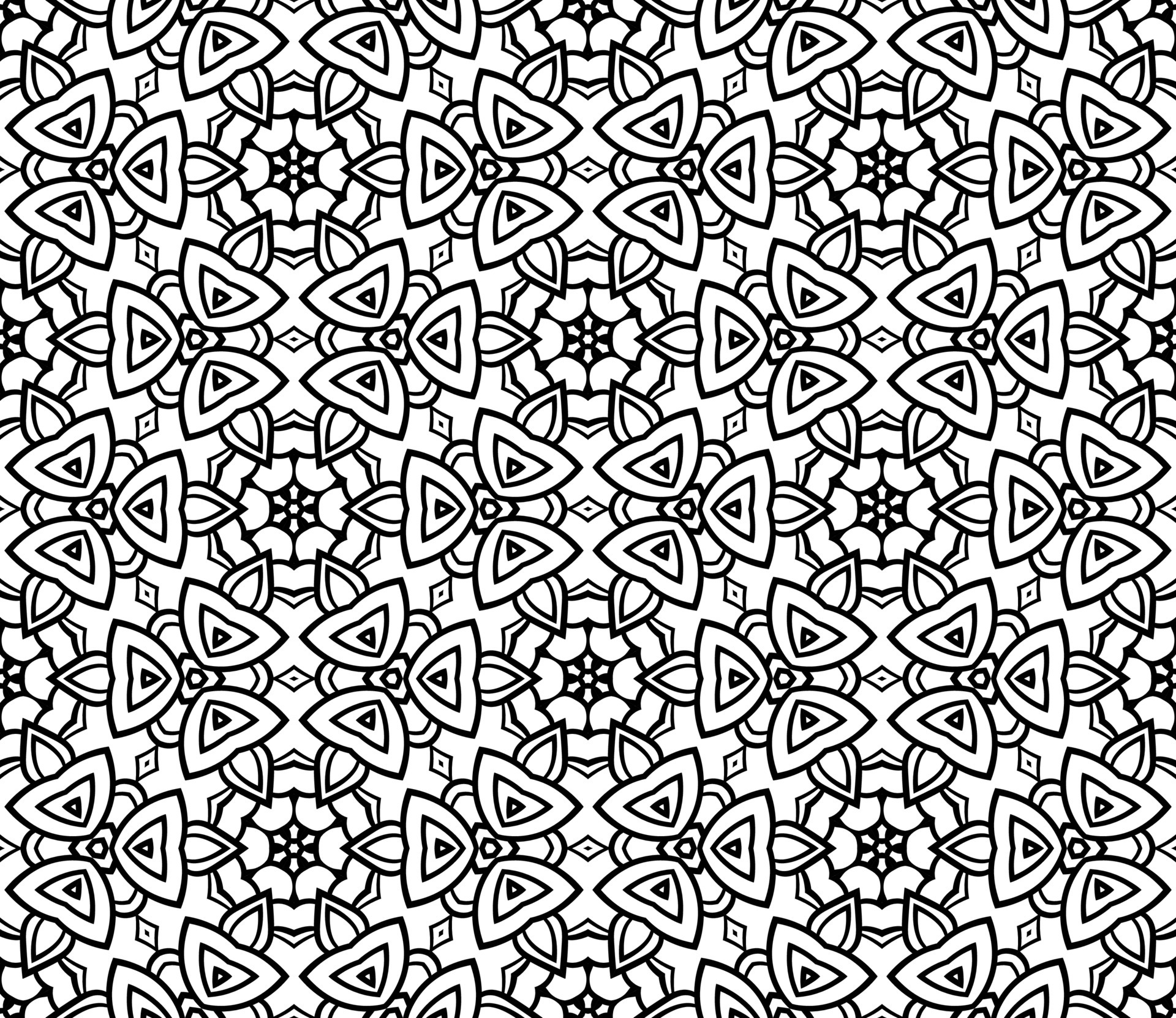 Abstract Colorful Doodle Geometric Flower Seamless Pattern Floral Background Kaleidoscope Mosaic Geo Tile Of Thin Line Ornament Vector Art At Vecteezy