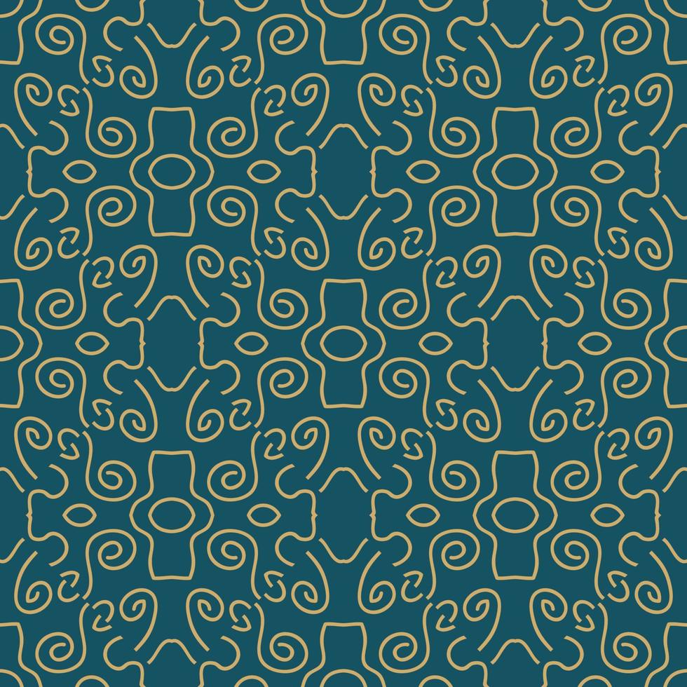 Abstract fantasy thin line seamless pattern. Geometric background. Creative wrapping paper. vector