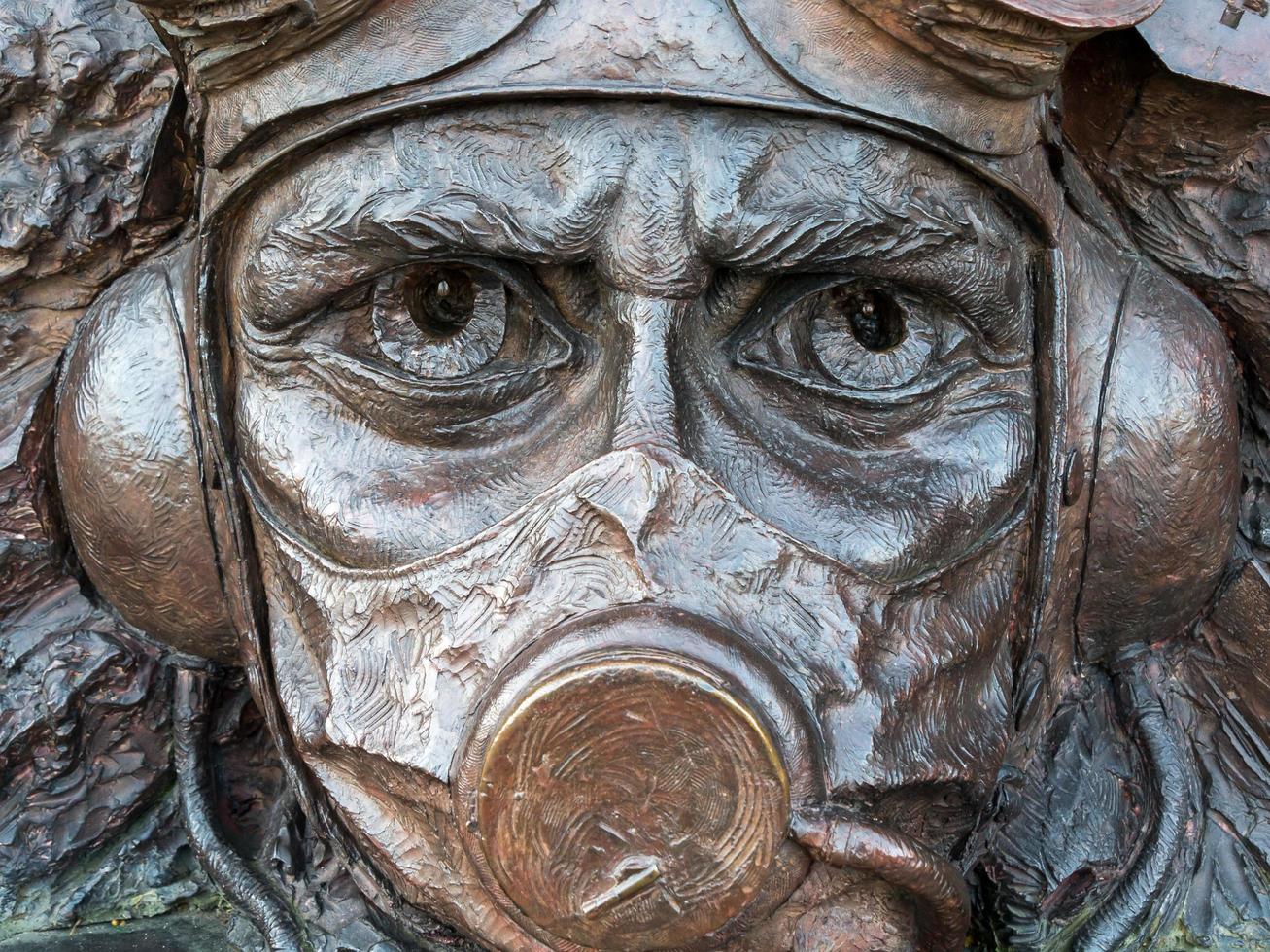 London, UK, 2012. Close-up of Part of the Battle of Britain Monument photo