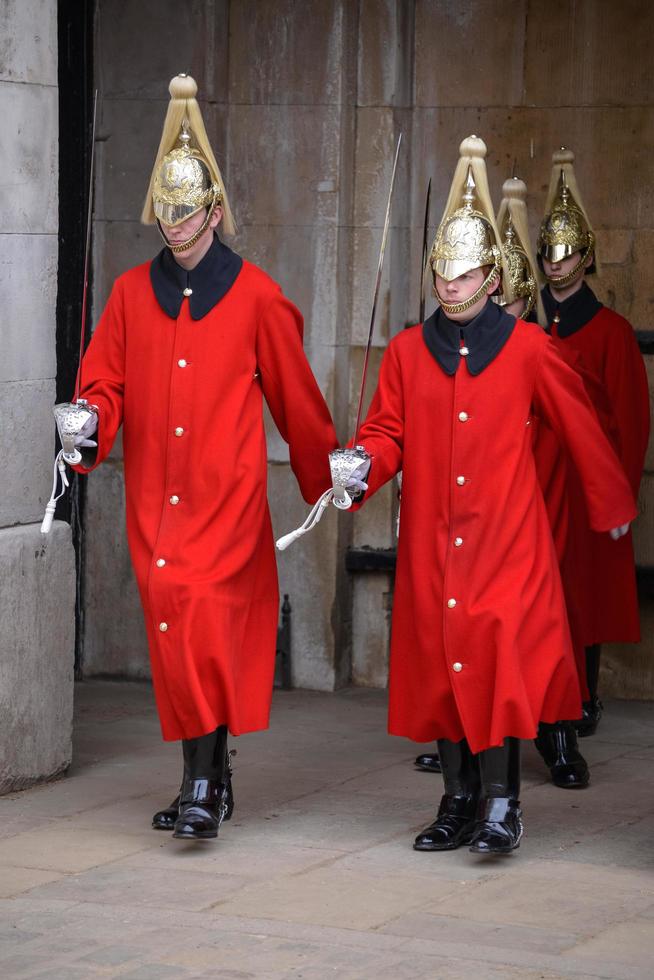 LONDON, UK, 2013.  Lifeguards of the Queens Household Cavalry photo