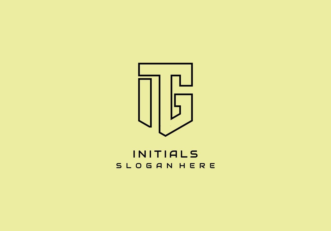 MONOGRAM LOGO CONCEPT LETTER ... vector