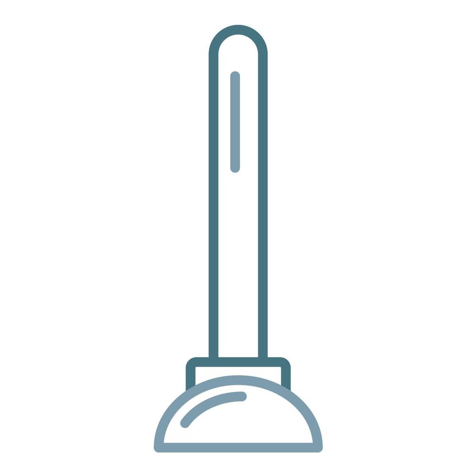 Plunger Line Two Color Icon vector