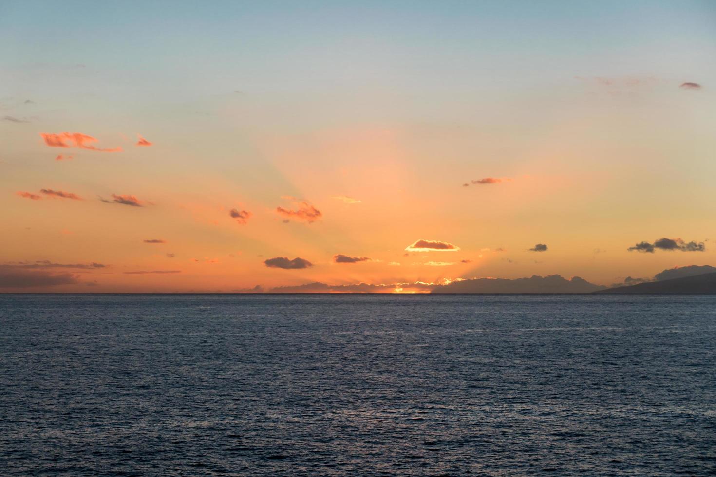 puesta de sol en callao salvaje, santa cruz de tenerife españa foto