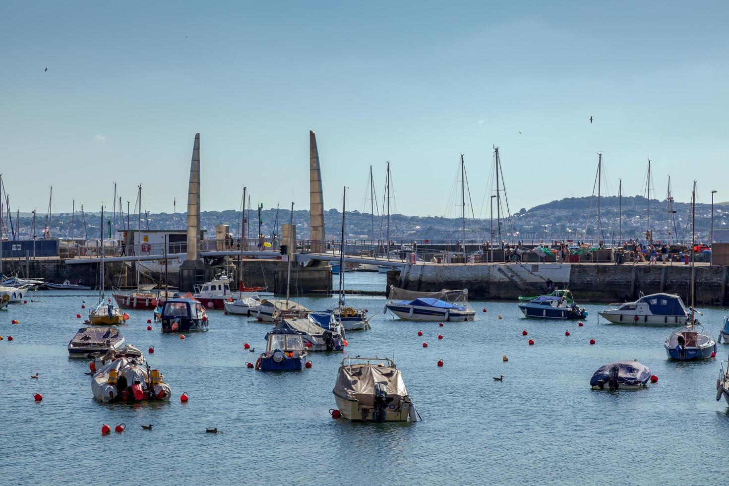 TORQUAY, DEVON, UK, 2012. Harbour Bridge photo