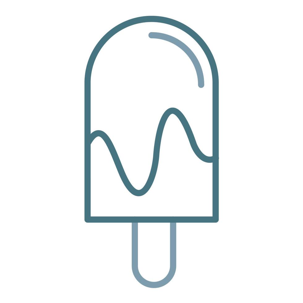 línea de helado icono de dos colores vector