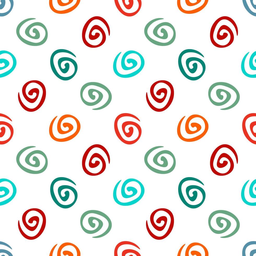 Swirl seamless geometric pattern. Seamless abstract spiral geometrical background. Infinity geometric pattern. vector