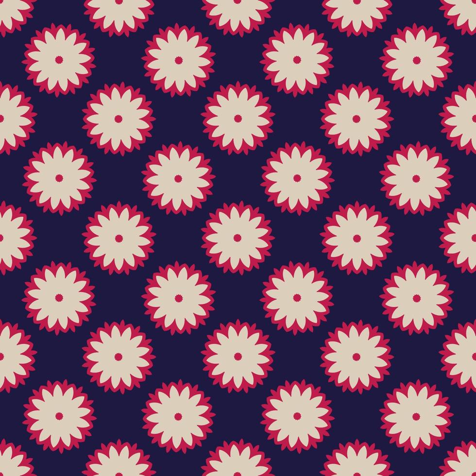 Cute flower seamless pattern. Floral background. vector