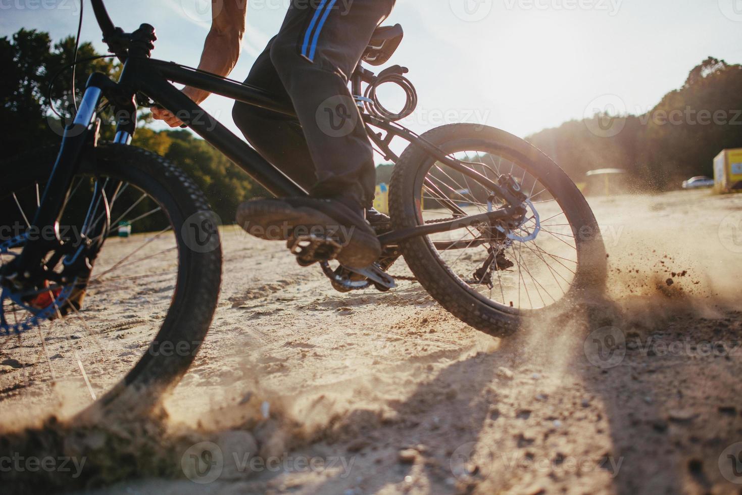 man on a bicycle photo