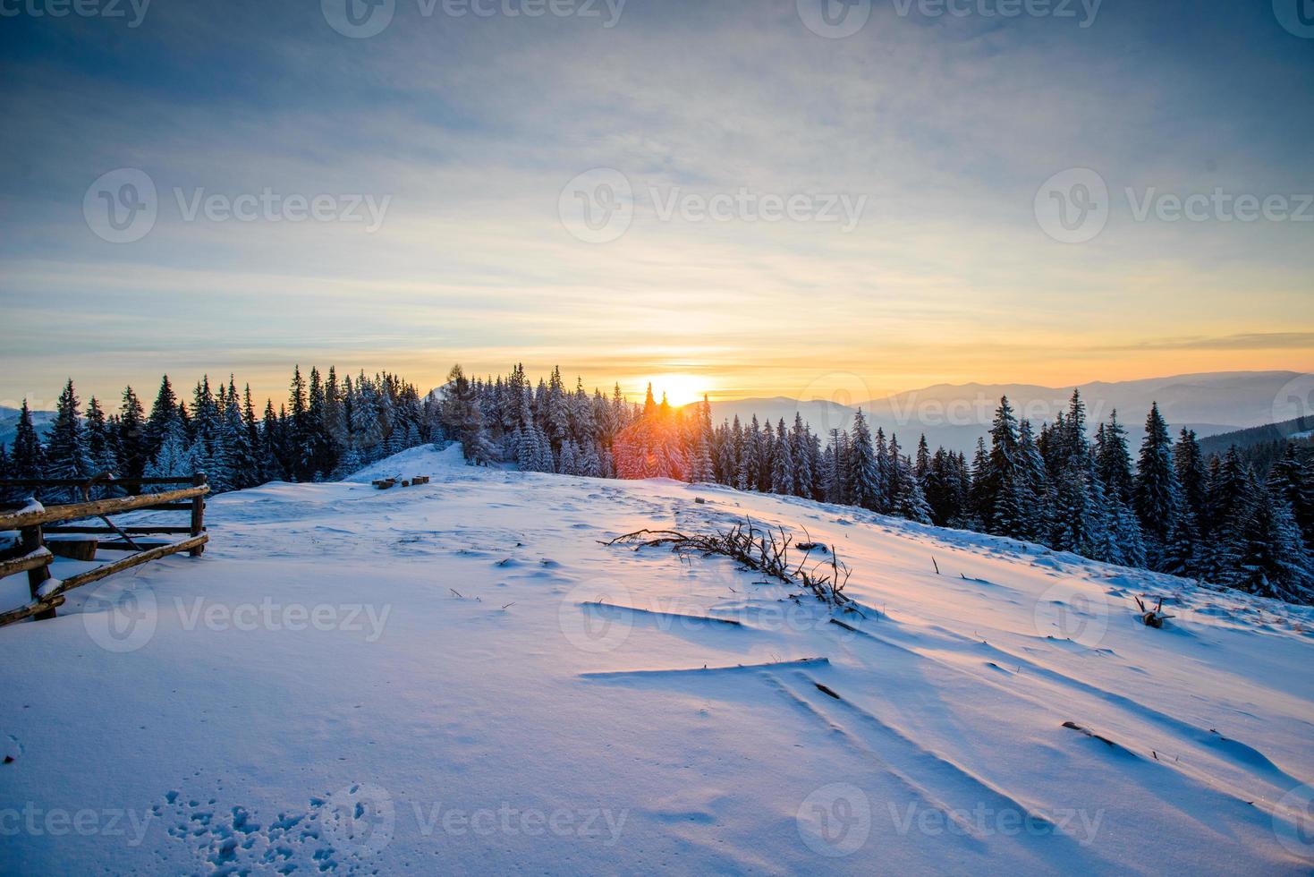 Beautiful winter landscape photo