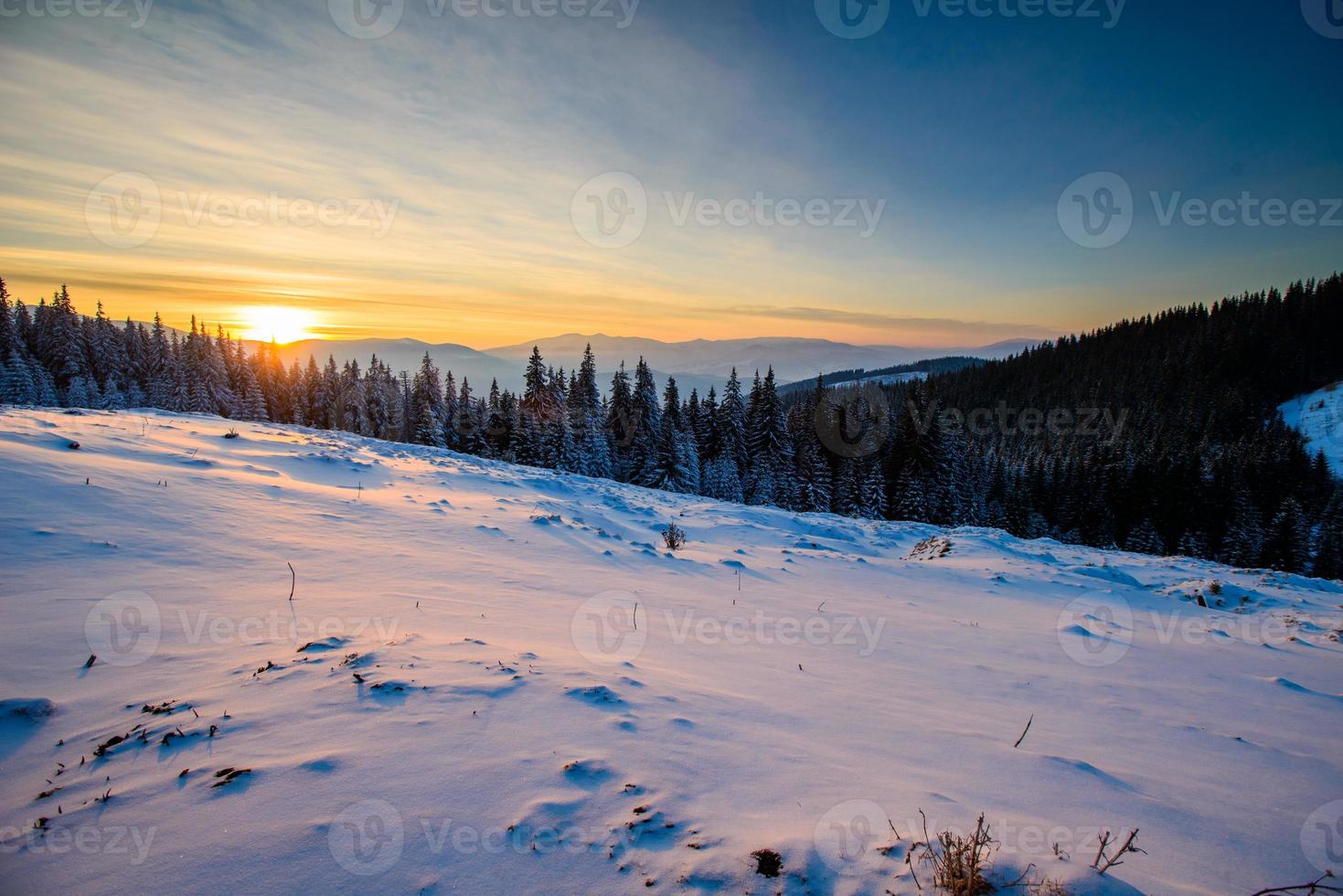 Beautiful winter landscape photo