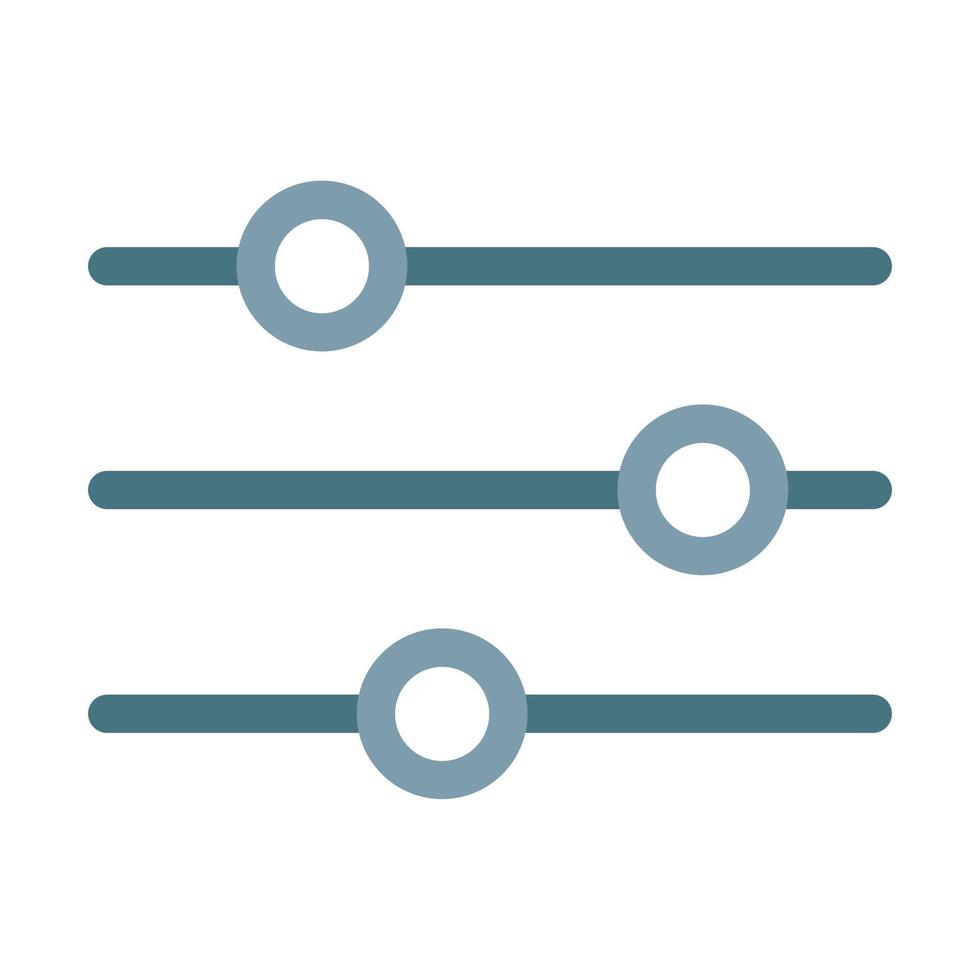 Filter Line Two Color Icon vector