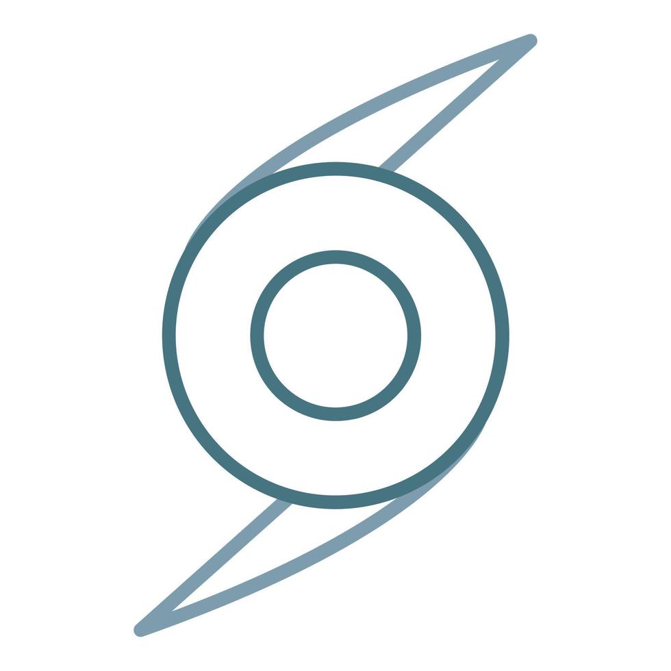 Hurricane Line Two Color Icon vector