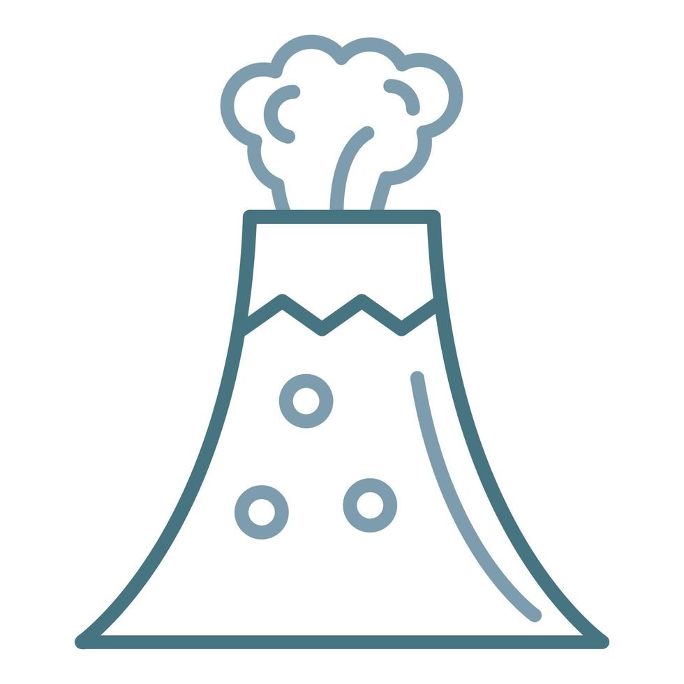 Eruption Line Two Color Icon vector