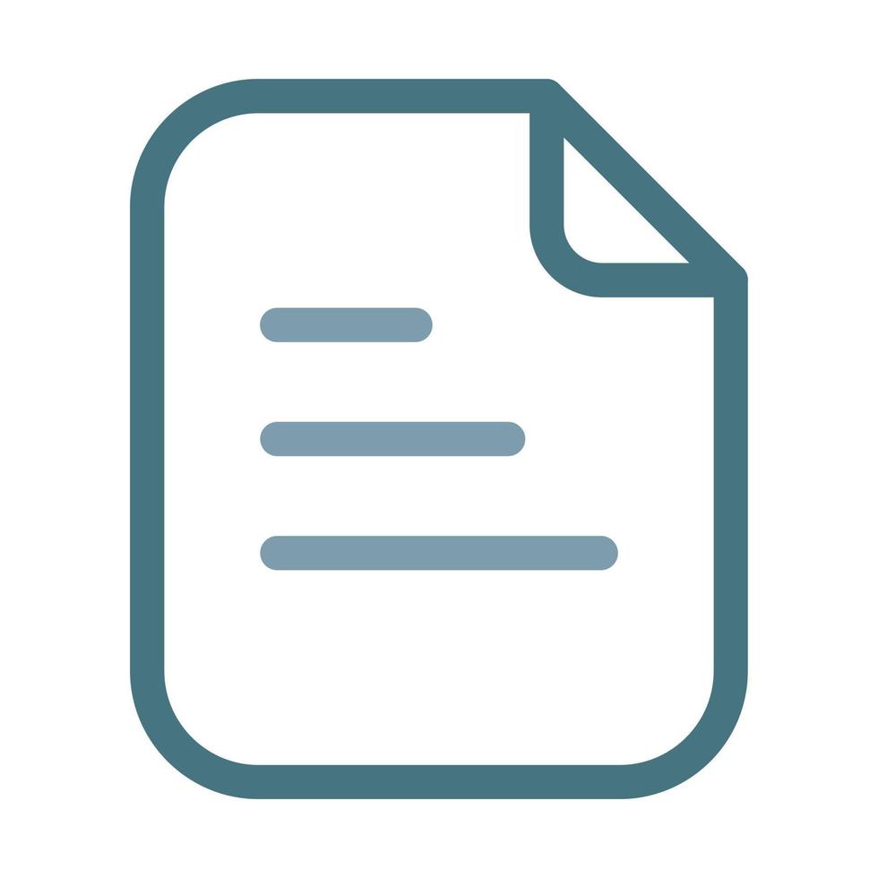 Paper Line Two Color Icon vector