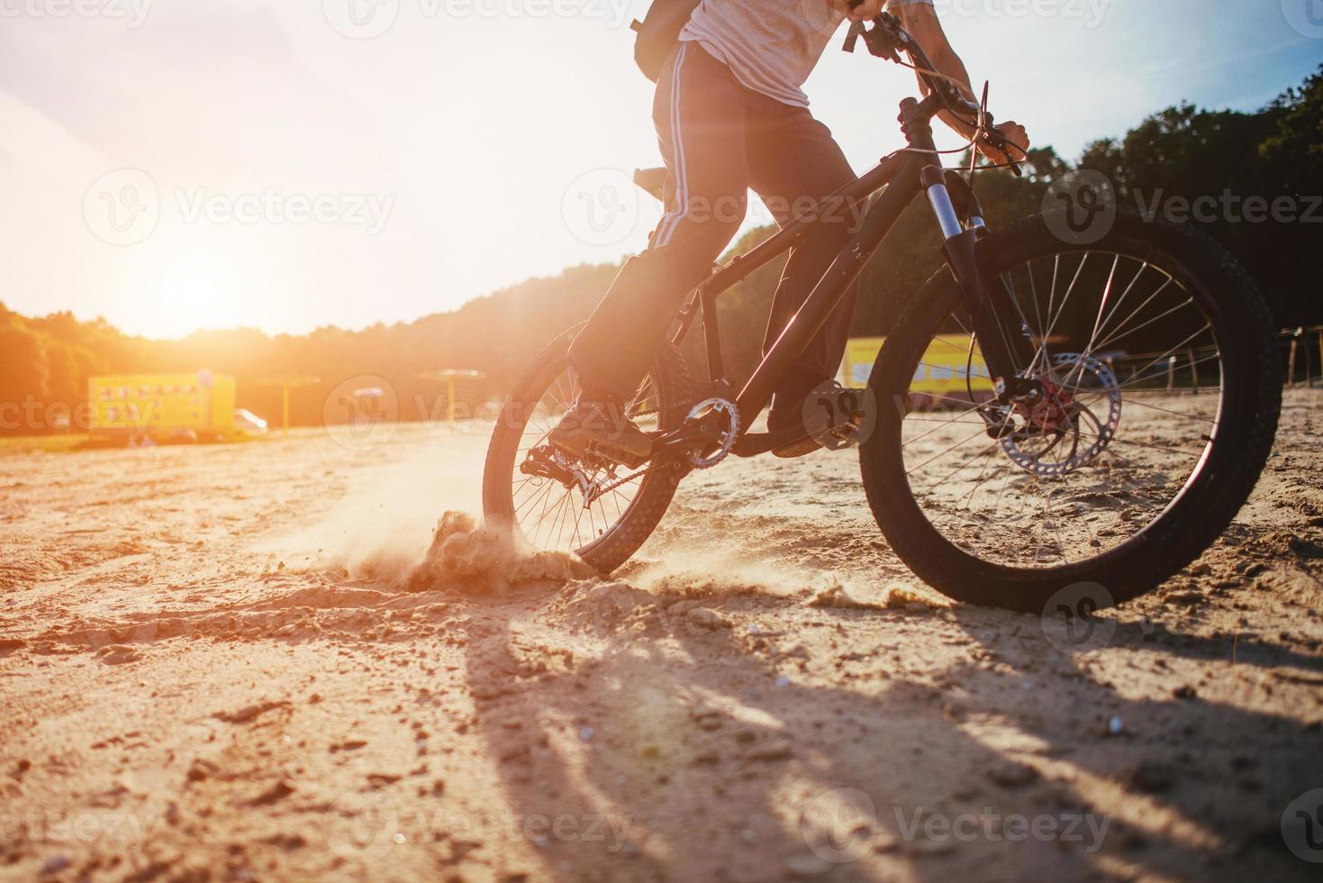 man on a bicycle photo